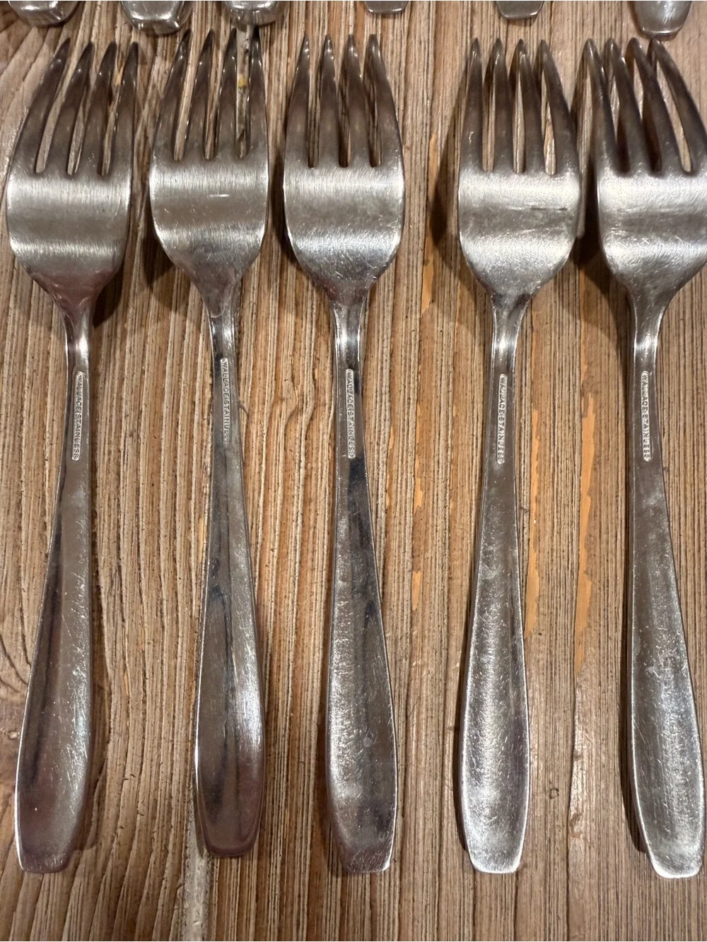 Vintage Wallace Stainless NORTH STAR Atomic Starburst Flatware Lot 15 Pieces MCM